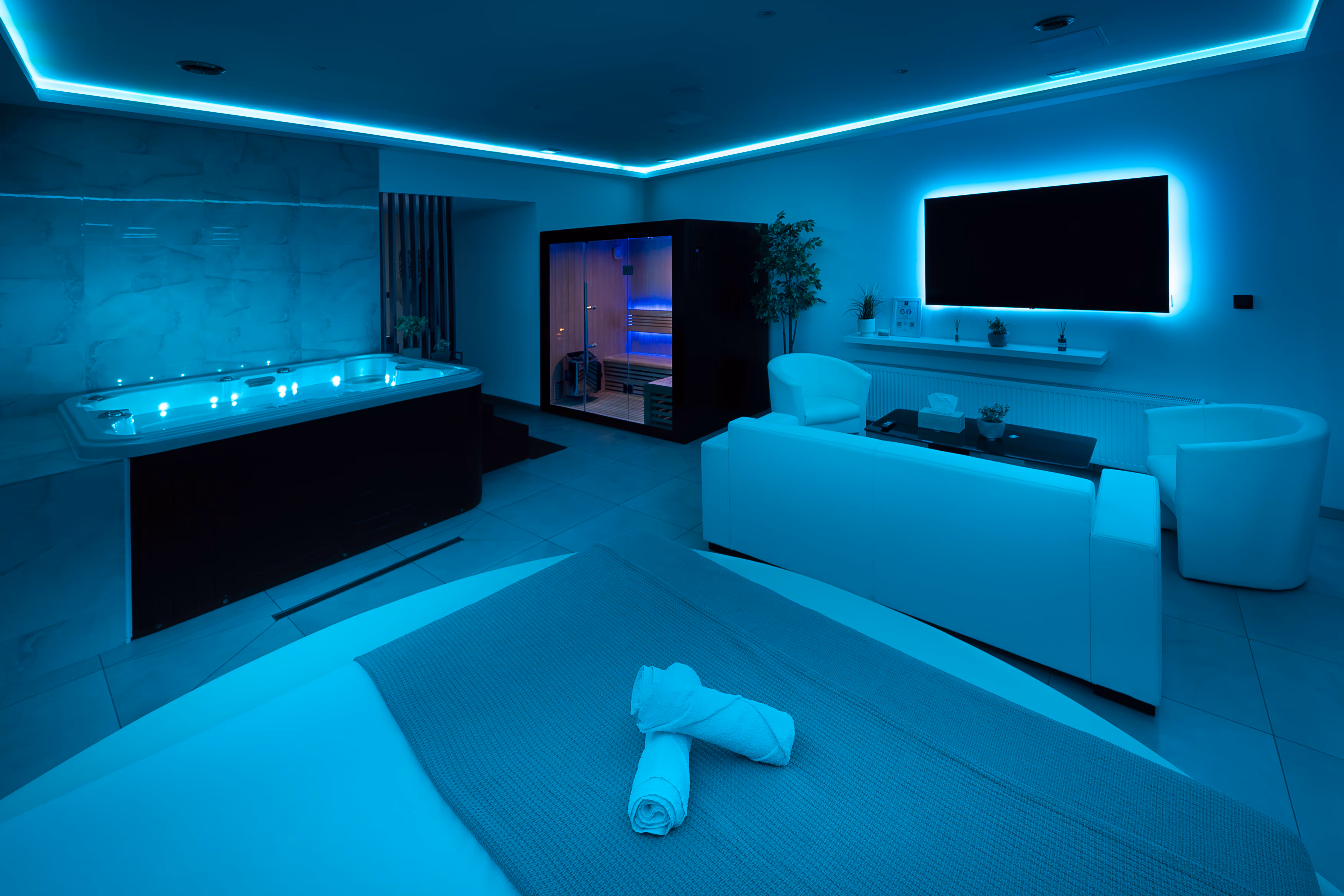 Privátní apartmán s vířivkou a finskou saunou