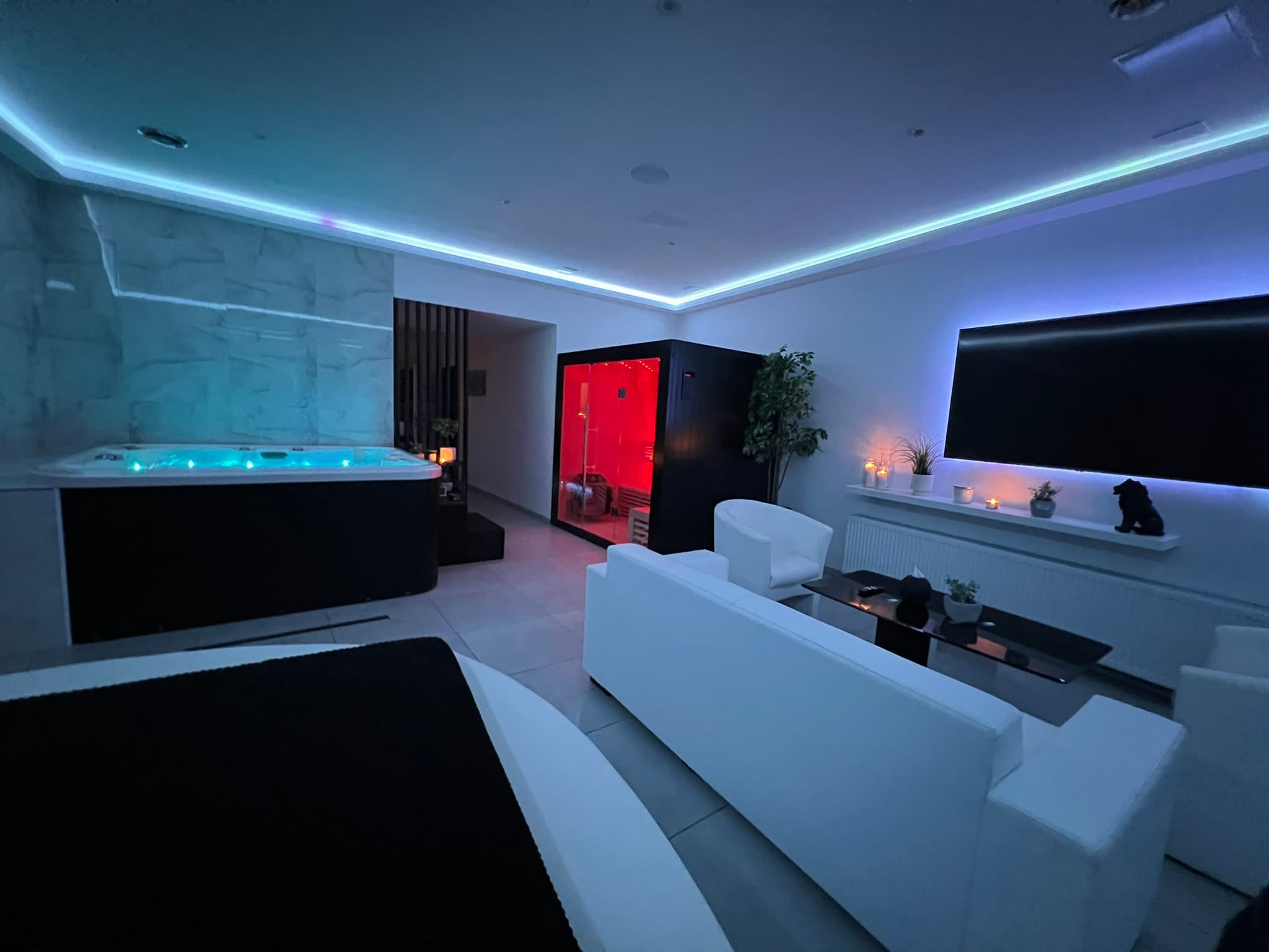 Privátní apartmán s vířivkou a finskou saunou